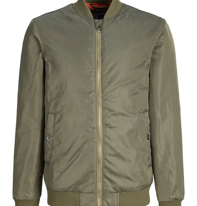 Яке бомбър с джобове с капси - Каки Jack  Jones