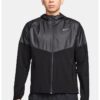 Яке за бягане Miler с цип - Черен/Tъмносив Nike