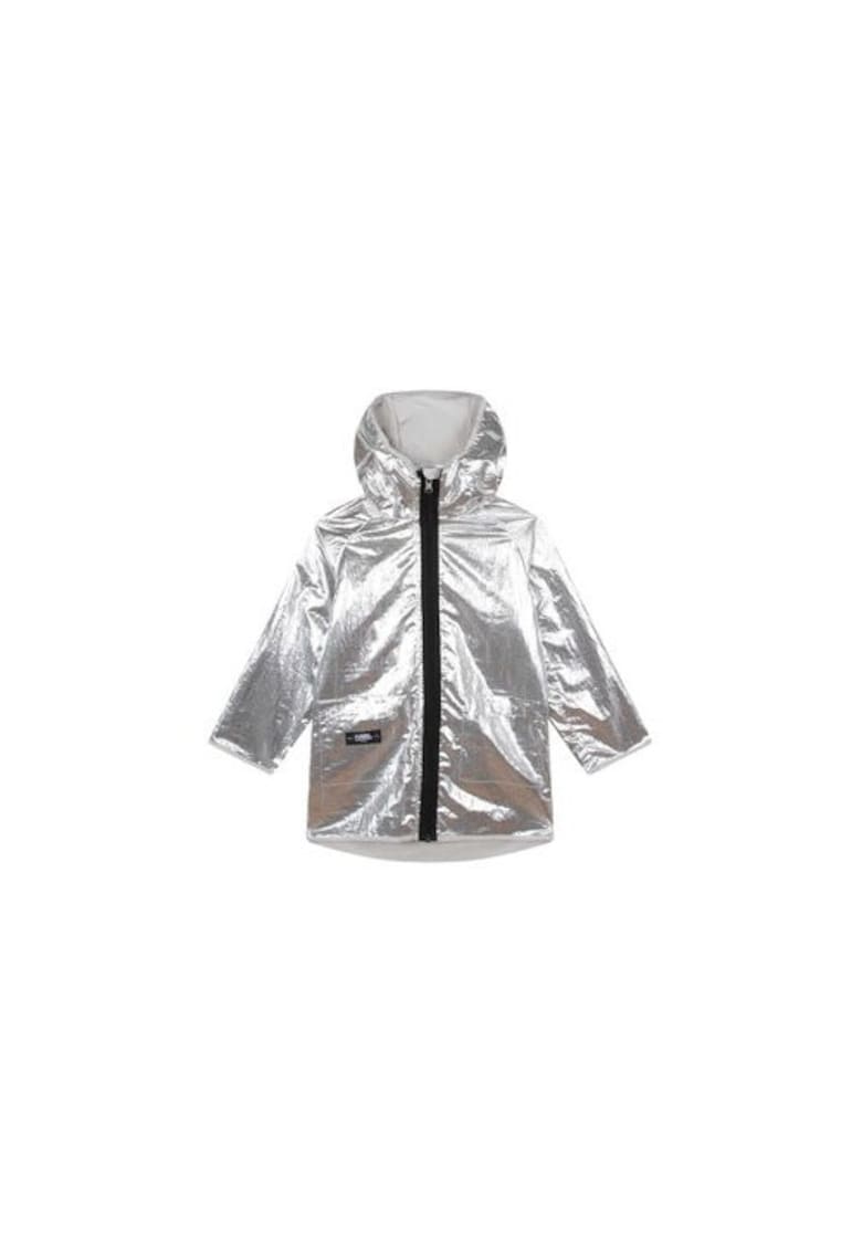 Яке за момиче - 301982333 - Полиамид/Полиестер - Сиво - Сив KARL LAGERFELD KIDS