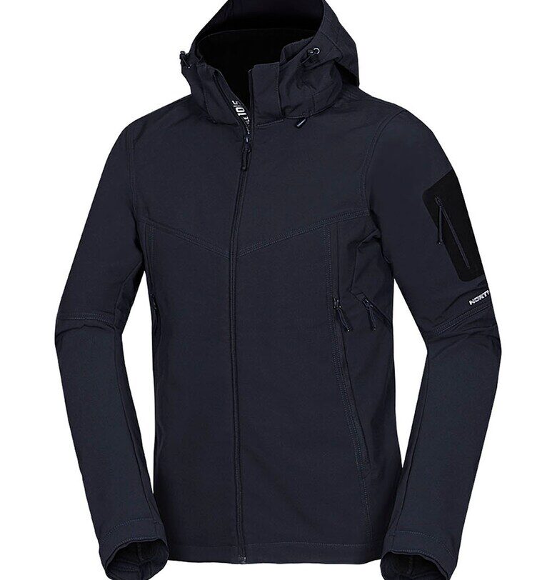 Яке за трекинг Abner с качулка - Черен NORTHFINDER