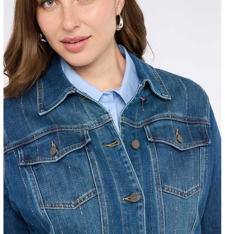 Яке от деним с апликации - Син Fiorella Rubino