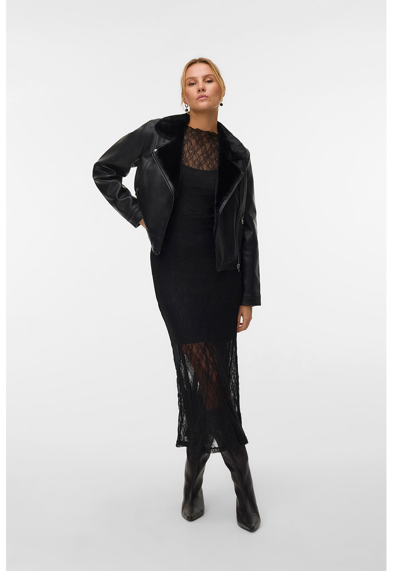 Яке от еко кожа - Черен Vero Moda