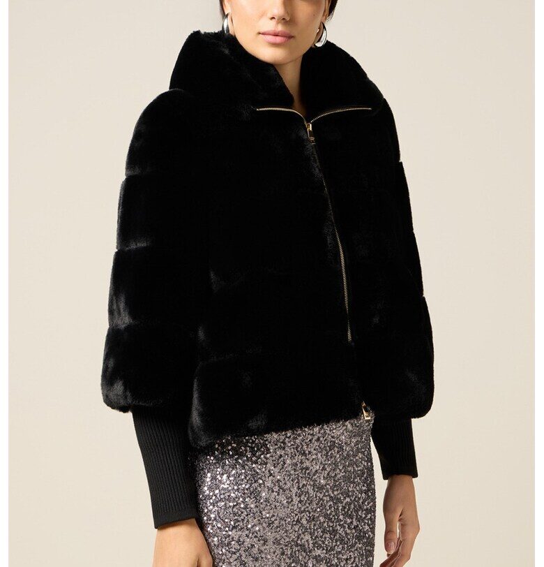 Яке от еко пух с висока яка Oltre