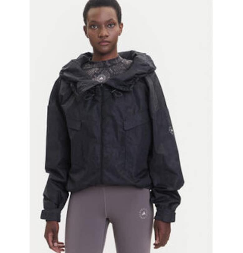 Яке с голяма яка и крокодилски принт adidas by Stella McCartney