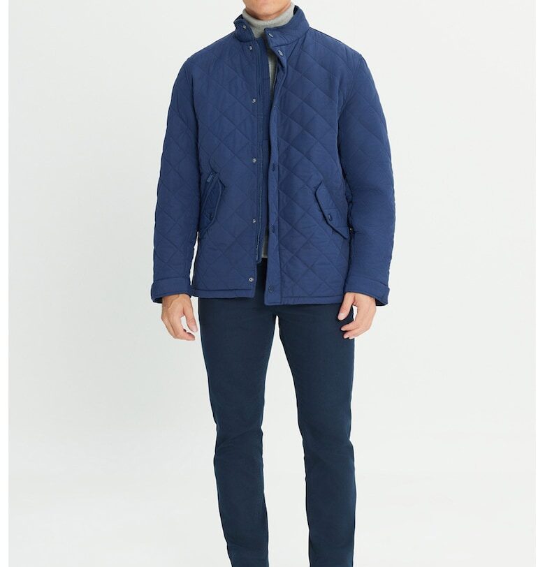 Яке с джобове с капаче и капси - Тъмносин ACCo