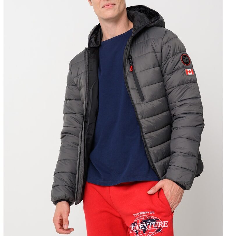 Яке с качулка Alareak без шарка - Tъмносив Canadian Peak