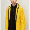 Яке с качулка и джобове встрани - Жълт ACCo