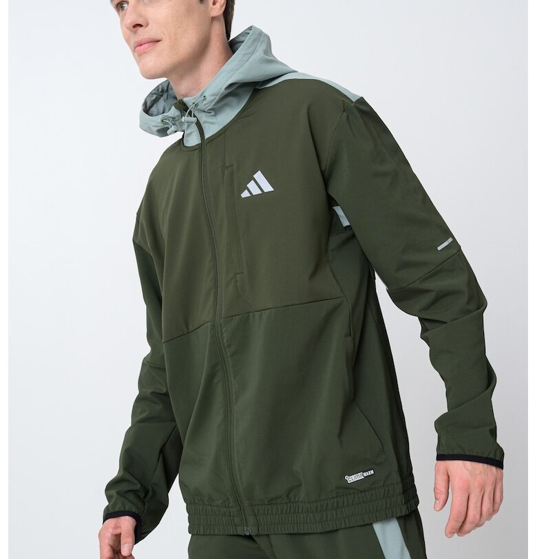 Яке с качулка и джобове с цип adidas Sportswear