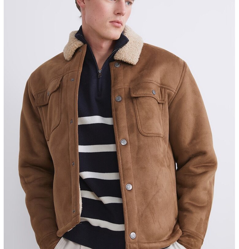 Яке с копчета и плюшена подплата - Канелено кафяво LC WAIKIKI