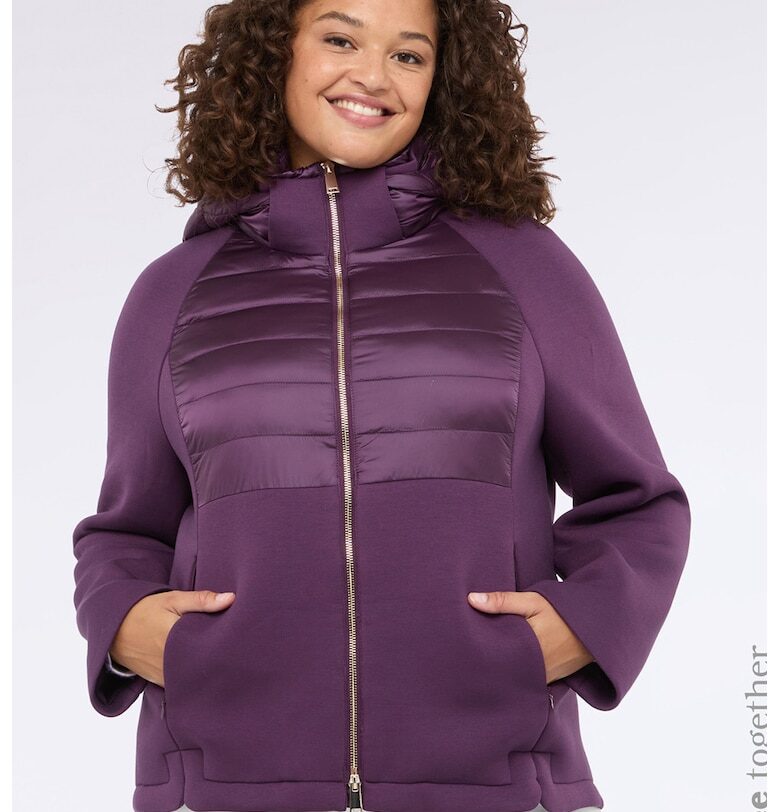 Яке с ръкави реглан - Тъмновиолетов Fiorella Rubino