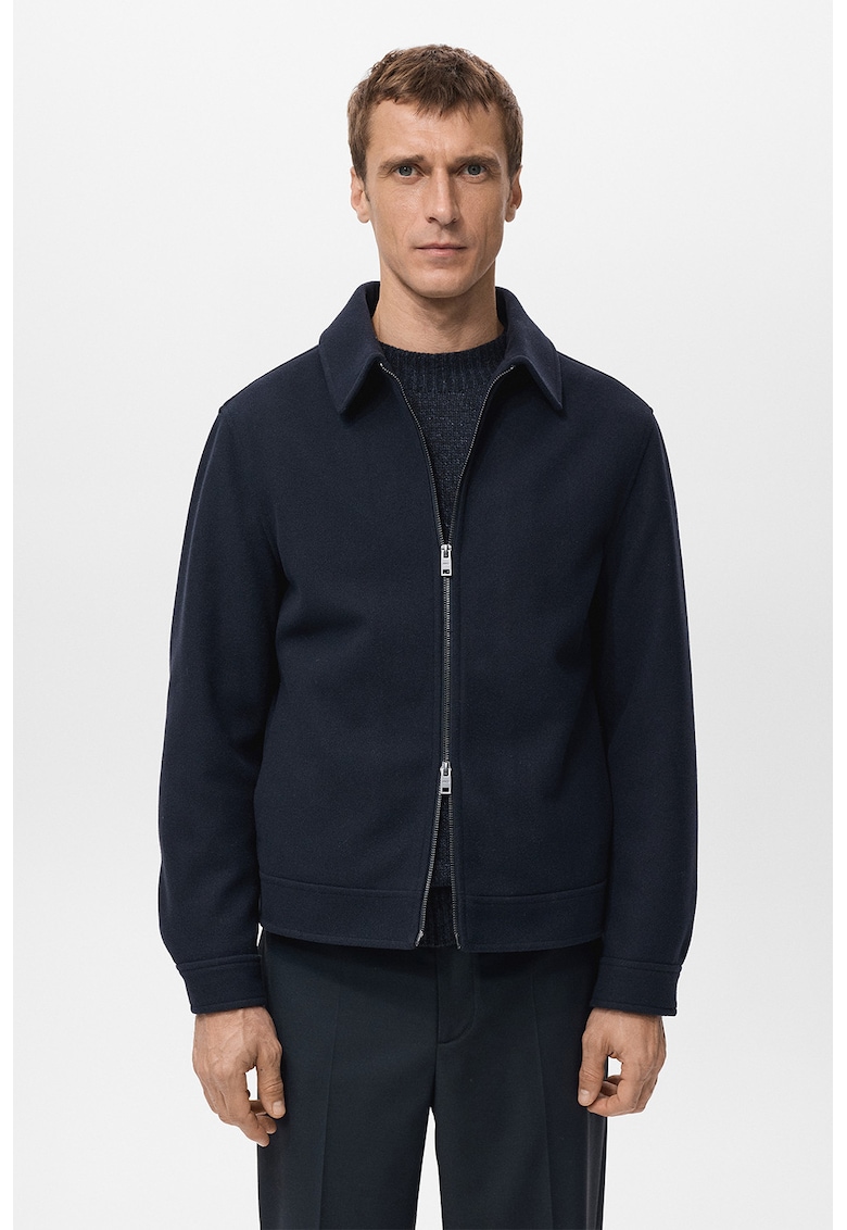 Яке с цип Cole - Тъмносин Mango