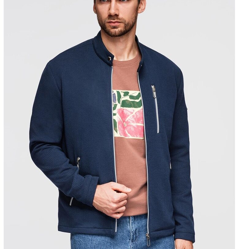 Яке с цип - Тъмносин OMBRE