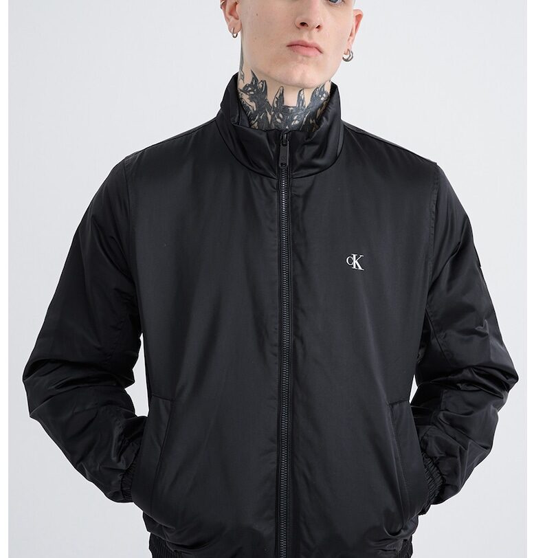 Яке с цип и джобове - Черен CALVIN KLEIN JEANS