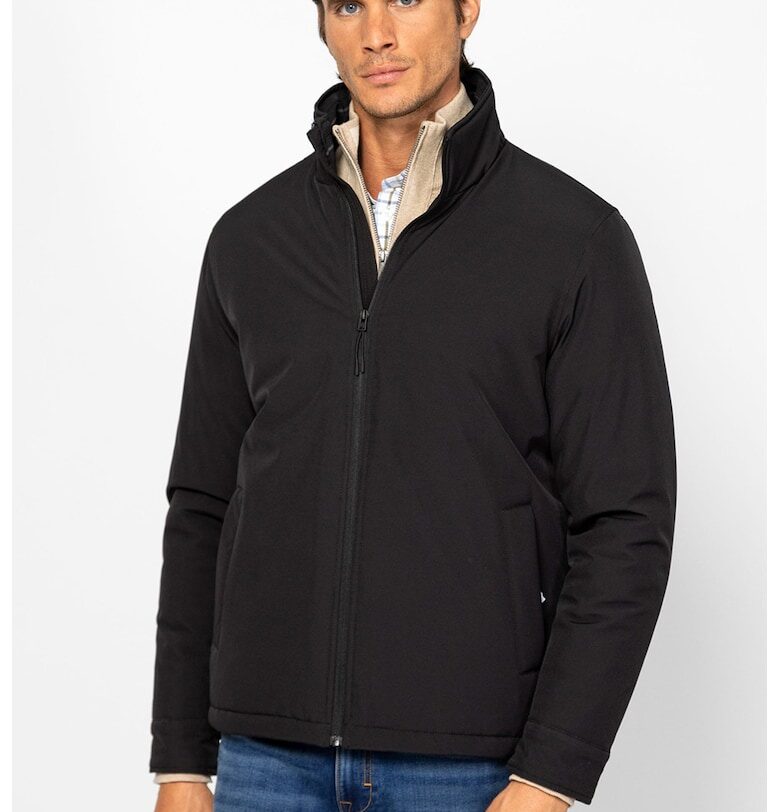 Яке с цип и ниска яка - Черен Heavy Tools