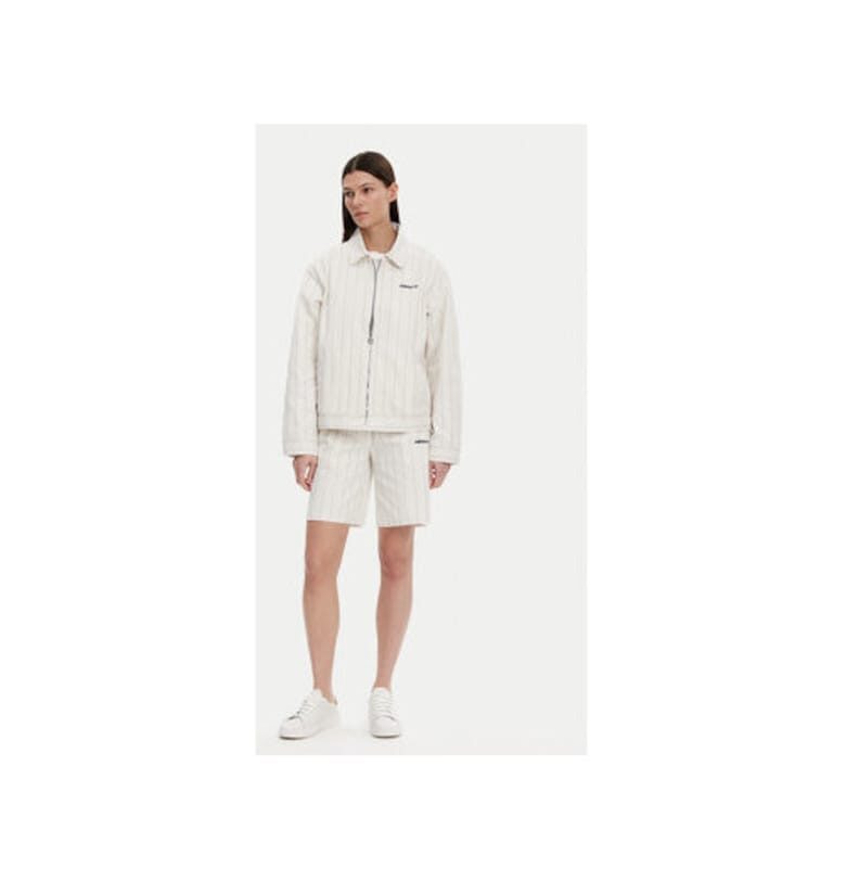 къси панталони на райета от памук - adidas