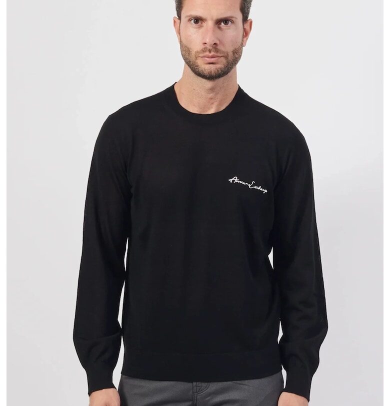 мъжка блуза 8NZM5A - Черен ARMANI EXCHANGE