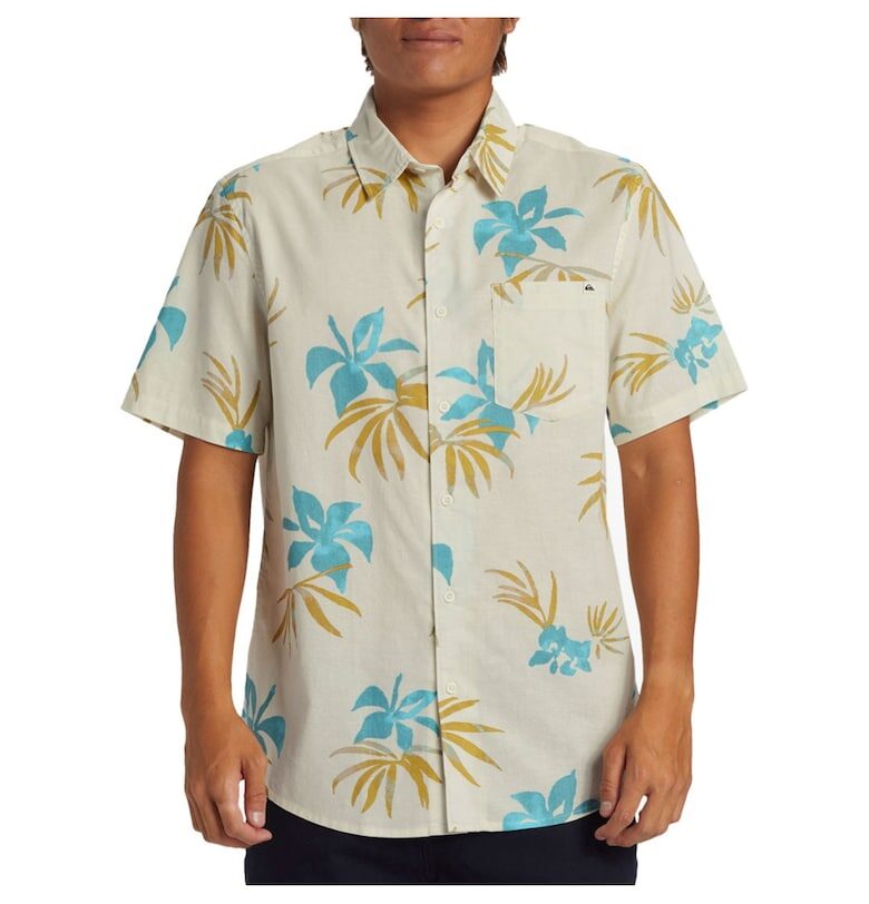 мъжка риза - многоцветен памук - Многоцветен QUIKSILVER