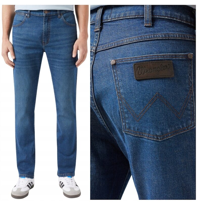 мъжки дънки  Larston 812 slim tapered - сини Wrangler