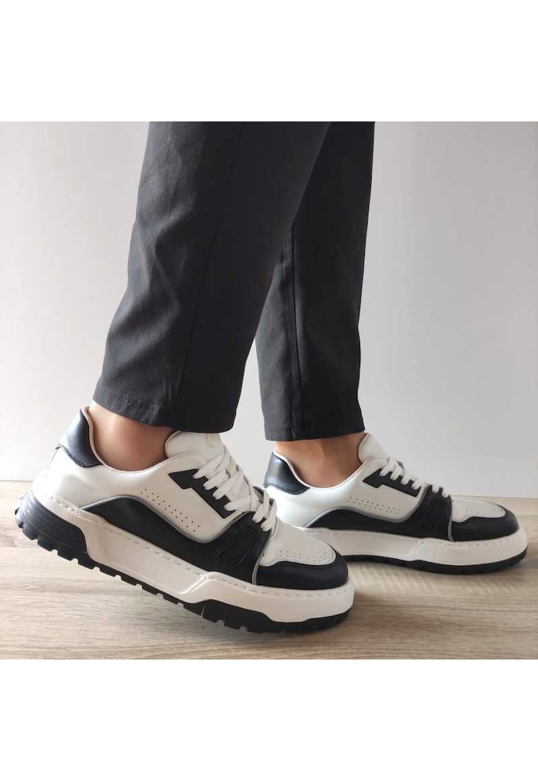 1187 Мъжки обувки Бяло с Черно - Бяло - Бял FRANCO GERARDO