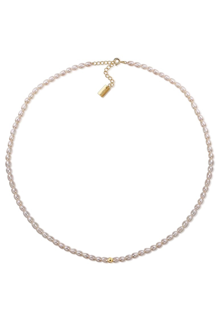 18К злато и перлена огърлица - Златист AILORIA