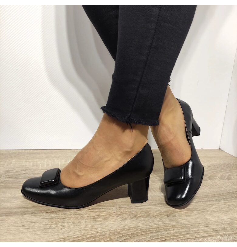 23337 Елегантни дамски обувки Черни - черни - Черен Antonio