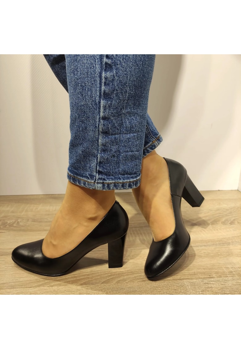 2500 Елегантни дамски обувки черни - черни - Черен Antonio