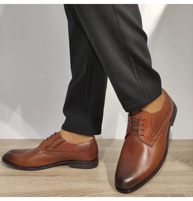 276 Елегантни мъжки обувки Кафяв - Кафяв - Кафяв Cobra