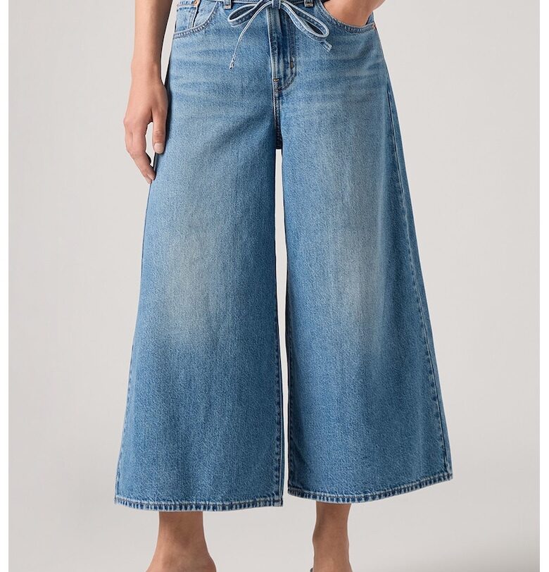 3/4 разкроени дънки - Светлосин меланж Levis