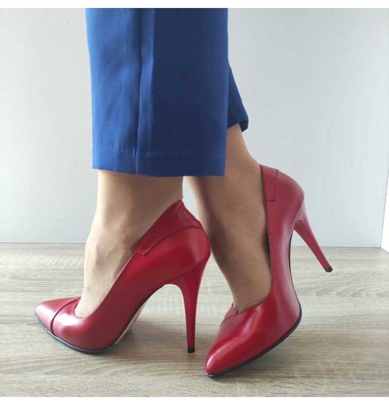 50175 Red Елегантни дамски обувки - Червени - Червен Antonio