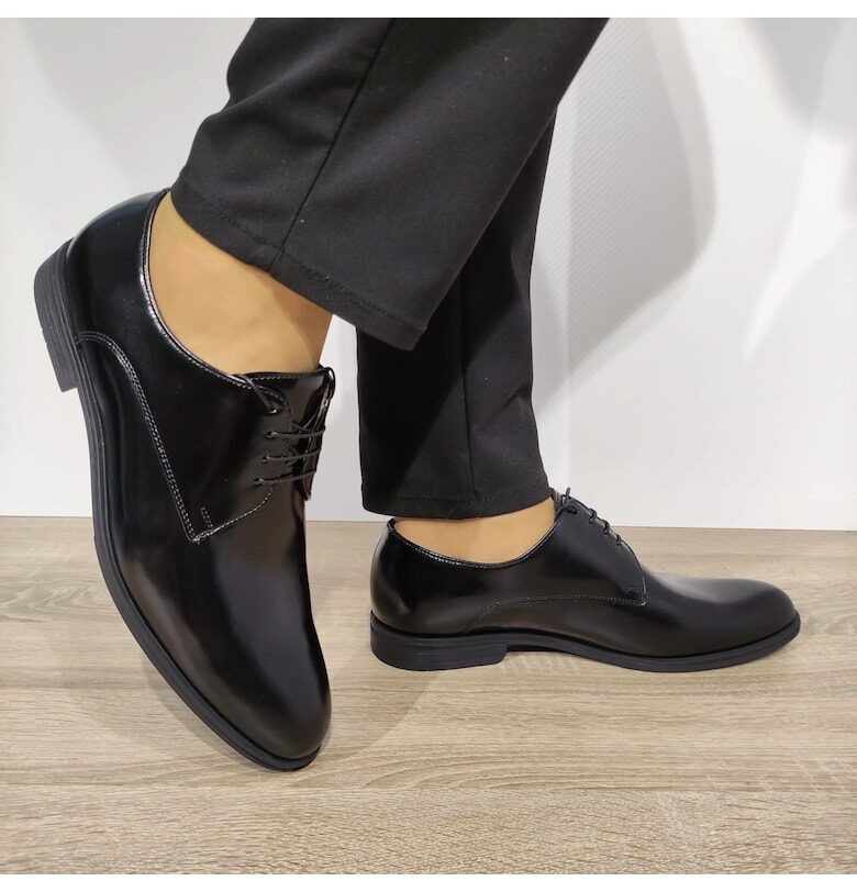 8482-0017 Черни Елегантни мъжки обувки Florantic - черни - Черен Conhpol