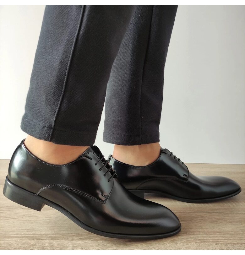 8520-0017-00S01 Черни мъжки елегантни обувки Florantic - черни - Черен Conhpol