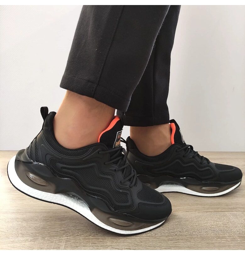 9551 Мъжки обувки Черни - черни - Черен FRANCO GERARDO