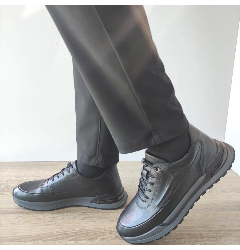 B1950-91 Мъжки обувки Black - Black - Черен FRANCO GERARDO