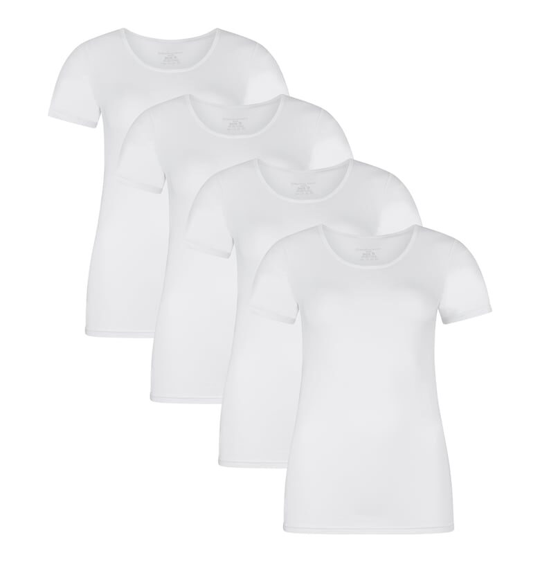 Bamboo - Домашни тениски Kate - 4 броя - Бял Bamboo Basics