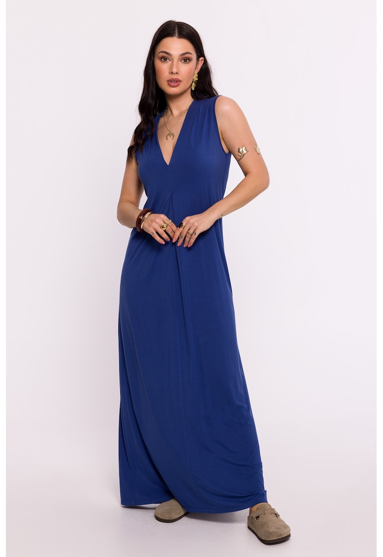 BeWear Дамска макси рокля Xukmir B284 небесносиня - Тъмносин OEM