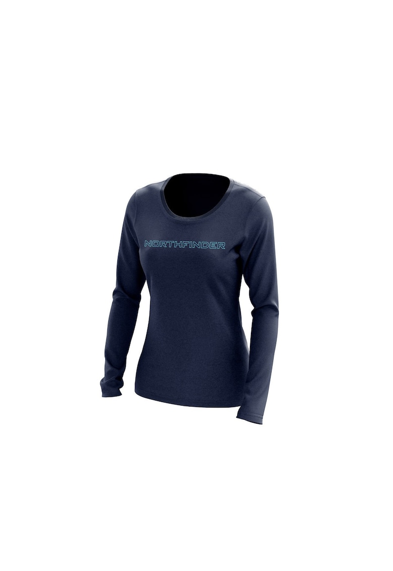 Bluza din merino Levanna - Тъмносин NORTHFINDER