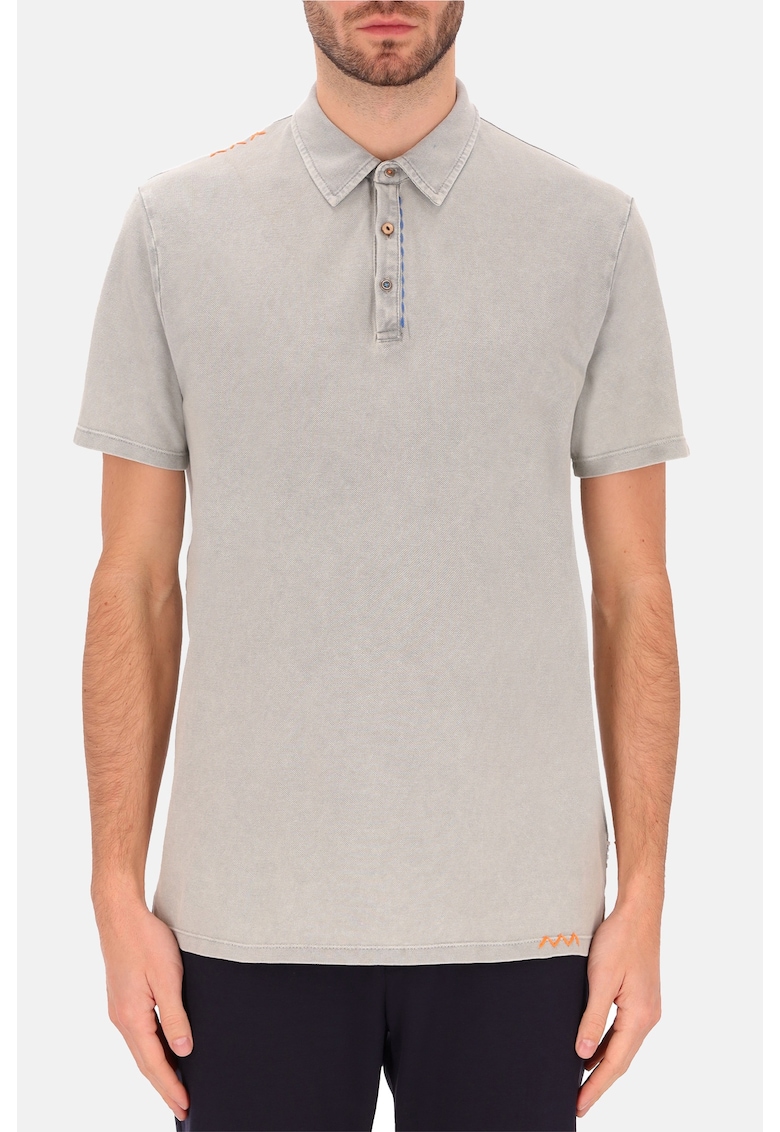 Distretto - Памучна тениска с яка - Сив Distretto 12