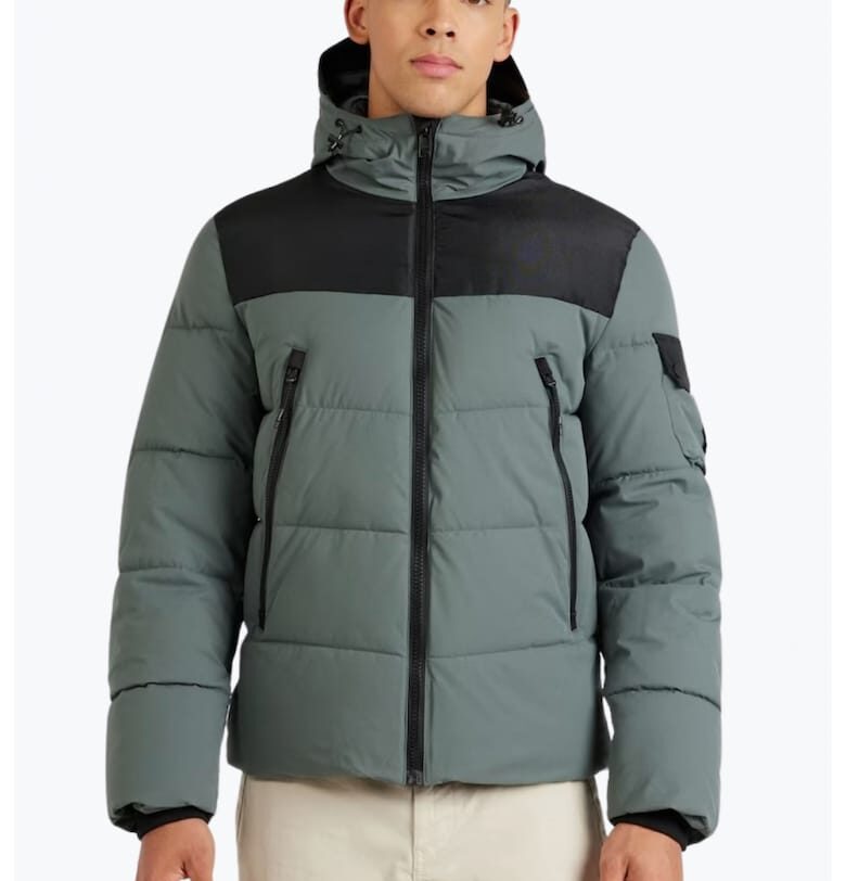 Geaca barbati cu gluga si buzunare oblice verde - Зелен sOliver