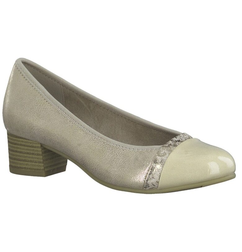 Jana Дамски обувки за нокти Jana Soft Line 22366-20-929 златен лак комбиниран 06828 Jana Shoes