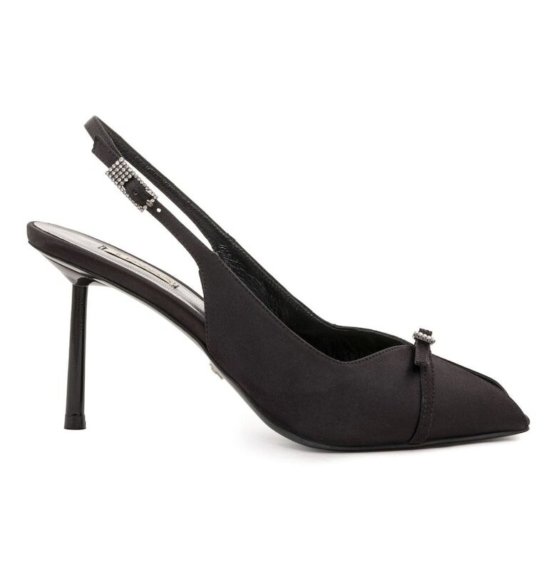 Keira Square Toe Shoes With Buckle Detail - Черен Il Passo