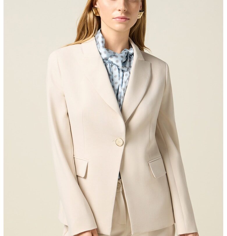 MOTIVI - Сако с джобове с капаче - Бежов Oltre