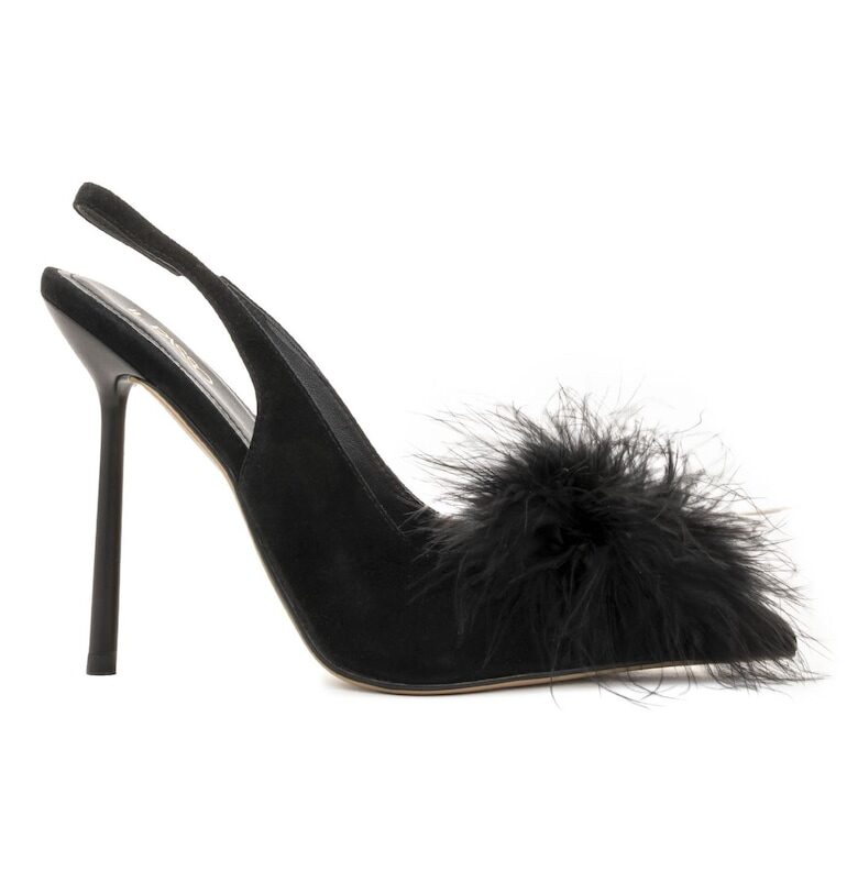 Maragaret Suede Shoes With Floof Detail - Черен Il Passo