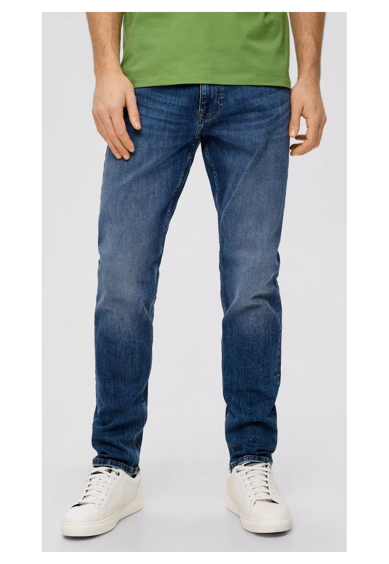 Mauro Regular Fit Mid-Waist Jeans - Тъмносин sOliver