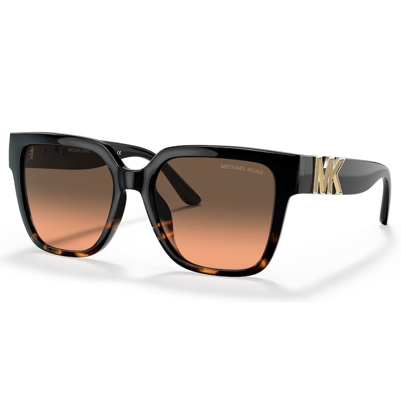 Michael Kors Слънчеви очила с лого - Тъмнокафяв/Черен