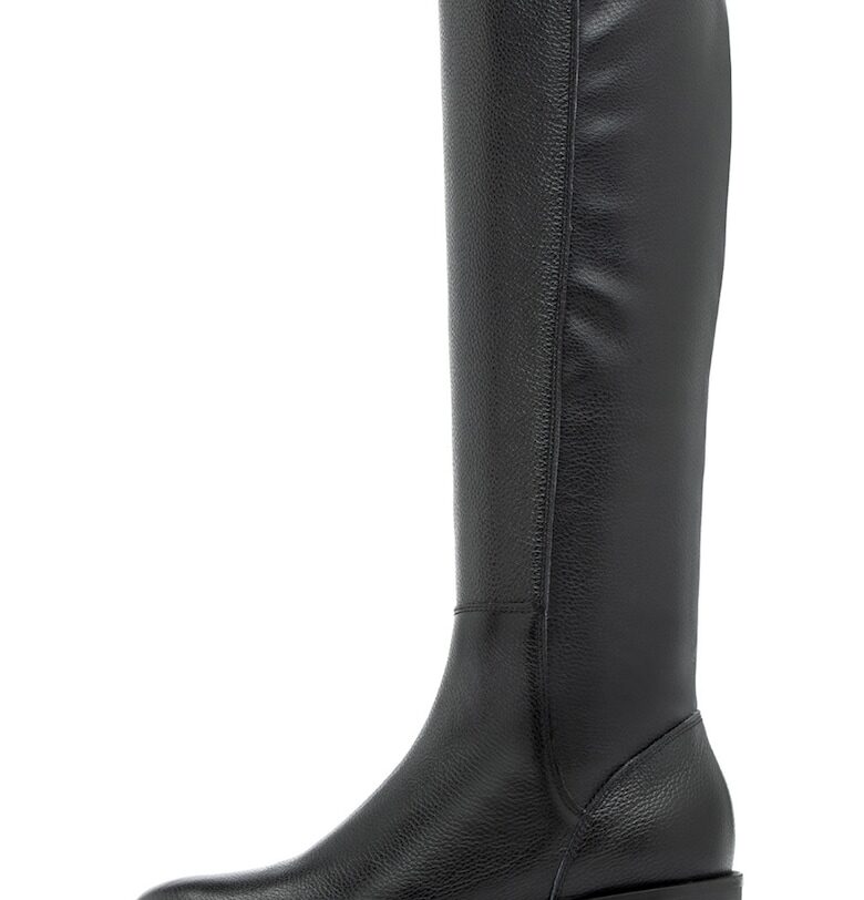 Ryłko - Ботуши до коляното Bianka с масивен ток - Черен RYLKO