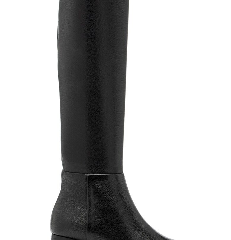 Ryłko - Ботуши до коляното Triss от кожа и еко кожа - Черен RYLKO