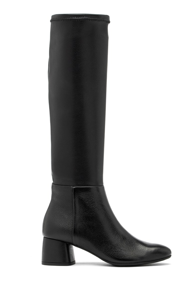 Ryłko - Ботуши до коляното Triss от кожа и еко кожа - Черен RYLKO