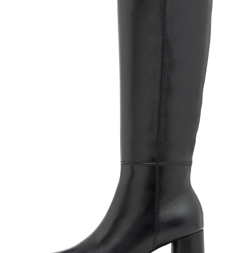 Ryłko - Кожени ботуши Kaya с масивен ток - Черен RYLKO