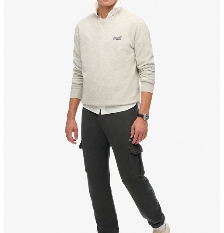 SUPERDRY - Карго спортен панталон с памук - Избеляло черно Superdry  Co