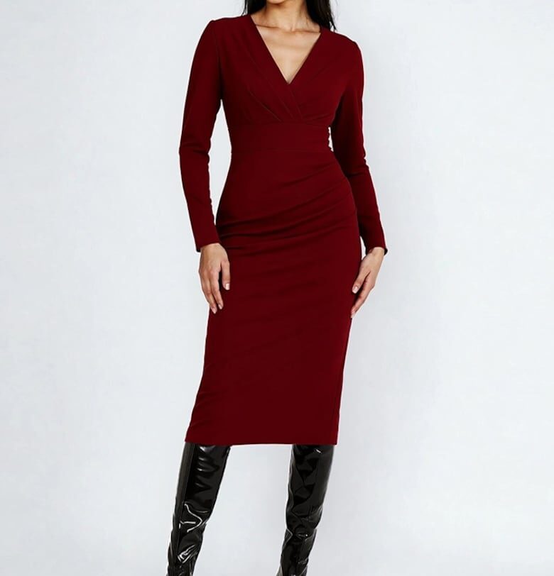 Selin Knitted Midi Dress Alina Cernatescu